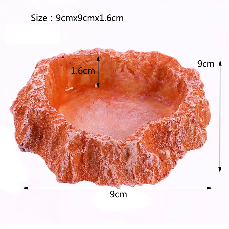 Pet Reptile Feeder Bowl Resin Aquarium Basin Food Water Pot Reptile Turtle Tortoise Scorpion Lizard Crabs Supplies Dropshipping - Image 17
