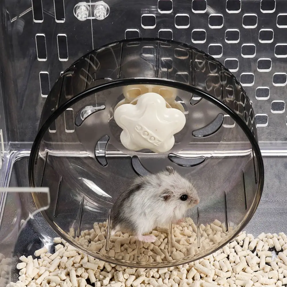 Hamster Running Disc 13cm Hamster Running Wheel Silent Round Rat Roller Treadmill Plastic Hamster Exercise Wheel for Pet Cage