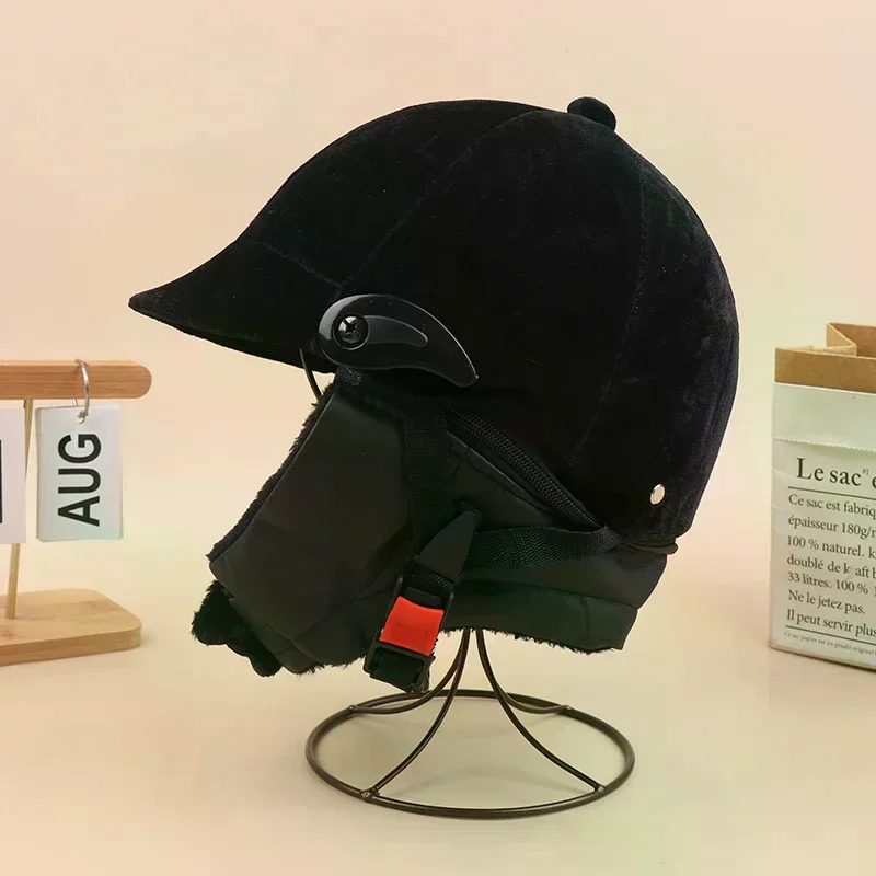 Horse Riding Helmet Professional Unisex Classic Horse Riding Cap Protective Gear Outdoor Adjustable Sports Equestrian Hat Cap - Image 3
