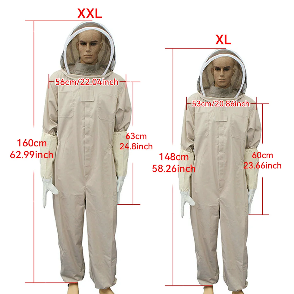 Professional Beekeeping Suit Full Body with Protective veil Beekeeping Gear for Beekeeping Beekeeping Supplies Summer essentials - Image 4