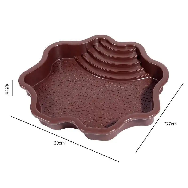 Reptiles Water Dish With Anti-Slip Imitation Rock Ladders Food Water Bowl For Turtle Lizards Gecko Small Pet Supplies - Image 9