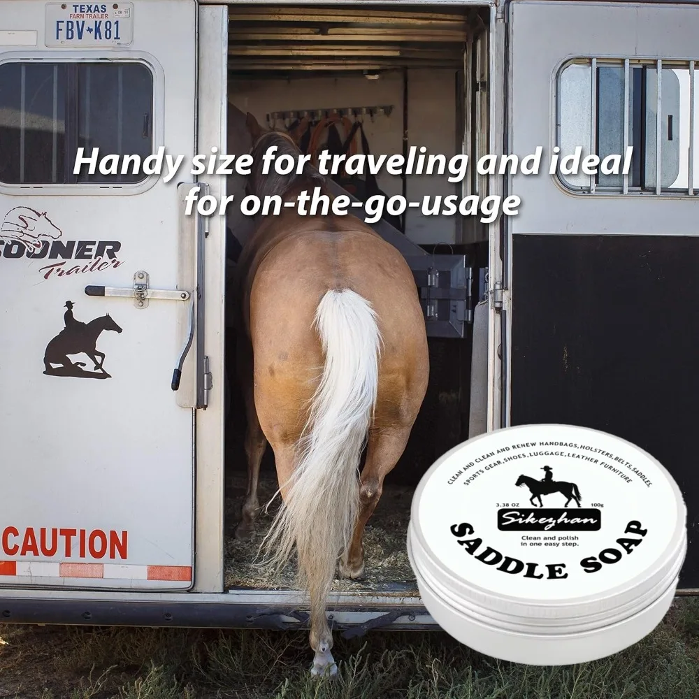 Premium Leather Saddle Cream Revitalize & Restore Deep Conditioning Waterproofing & Shine Enhancer for Horse Saddle Tack & Gear - Image 3