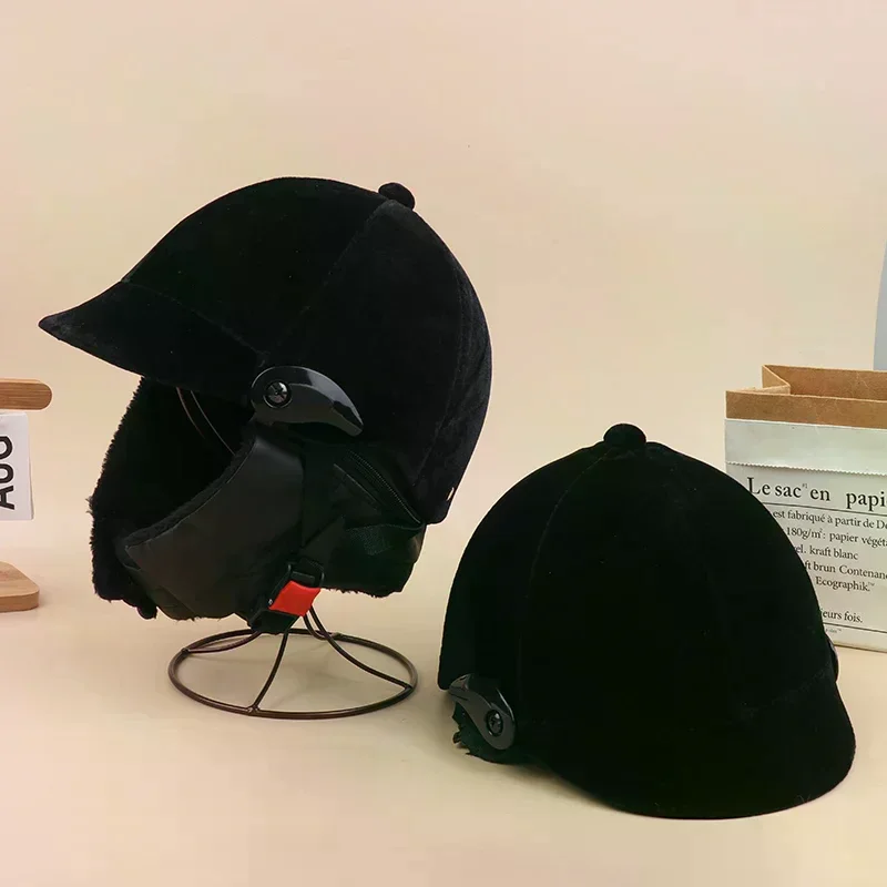 Horse Riding Helmet Professional Unisex Classic Horse Riding Cap Protective Gear Outdoor Adjustable Sports Equestrian Hat Cap - Image 4