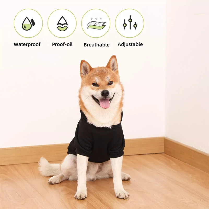 Winter Dog Clothes Sport Hoodies Sweatshirts Warm Coat Clothing Autumn for Small Medium Large Dogs Big Pets Puppy hooded sweats - Image 3