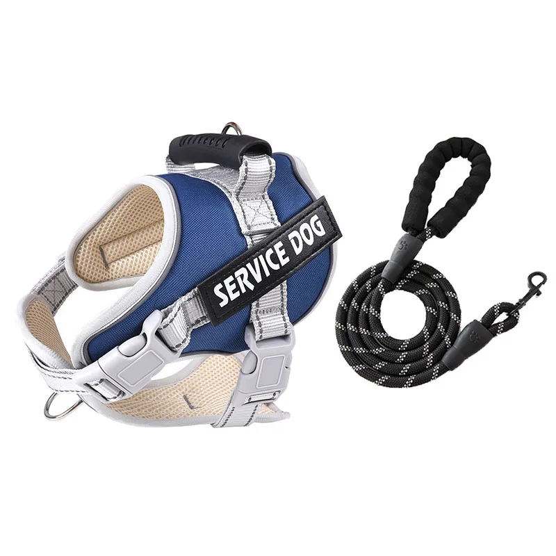 Service Dog Chest Harness No Pull Dog Hook Suitable Large Dog Vest Style Walking Rope Control Dog Strap Accessories Prevent Loss - Image 13