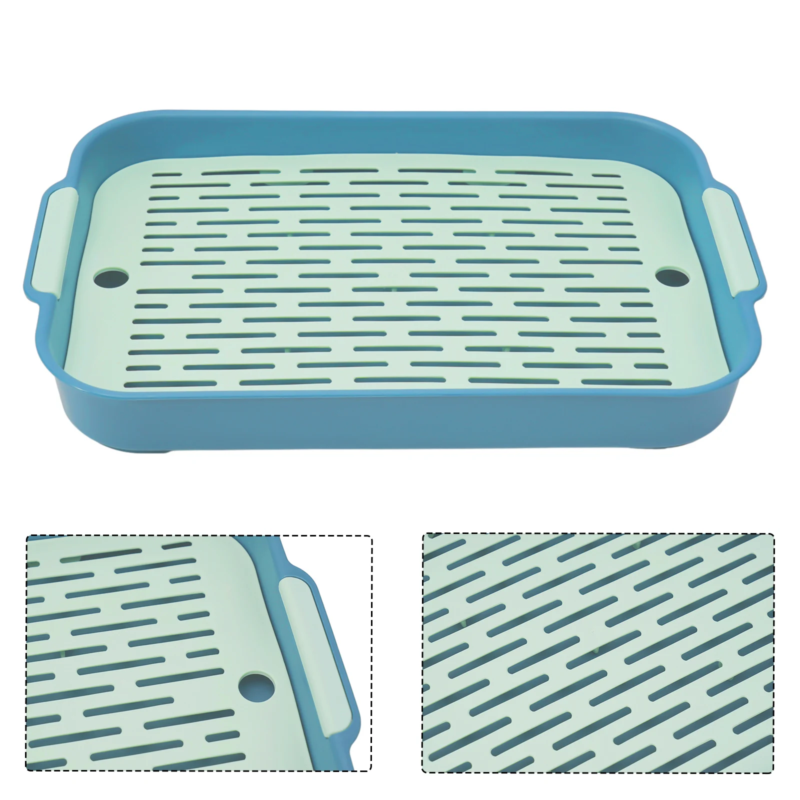 Rabbit Litter Box Small Pet Toilet Tray Rabbit Guinea Pig Litter Tray Toilet Box Detachable Grids Cover Rabbit Litter Tray - Image 3