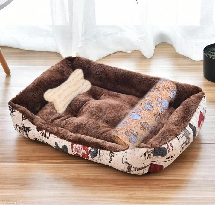 Pet Large Dog Bed Warm House Candy-colored Square Nest Pet Kennel For Small Medium Large Dogs Cat Puppy Plus Size Dog Baskets - Image 7