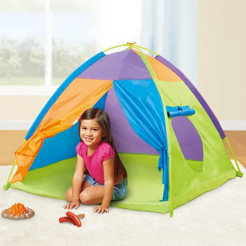 1.1M Portable Children's Tent Folding Kids Tents Tipi Baby Play House Large Girls Boy Princess Castle Child Room Decor Baby Gift - Image 2