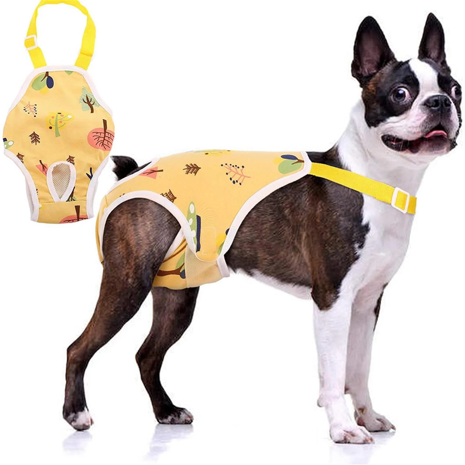 Female Dog Shorts Diapers Suspenders Physiological Pants Washable Underwear Diapers Sanitary Panties French Bulldog Small Dogs - Image 2