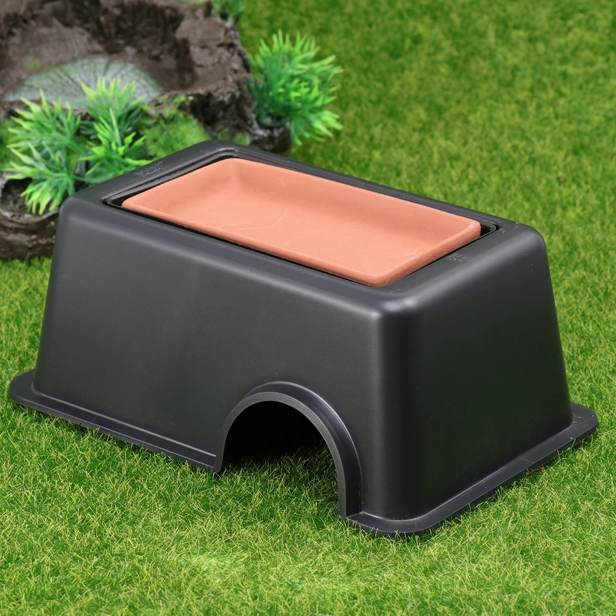 Reptile Hide Rest Cave Reptile Accessories Animal Rest Nest Rest Hide Pet Supplies Habitat Humidifying for Reptile Pets Toys - Image 2