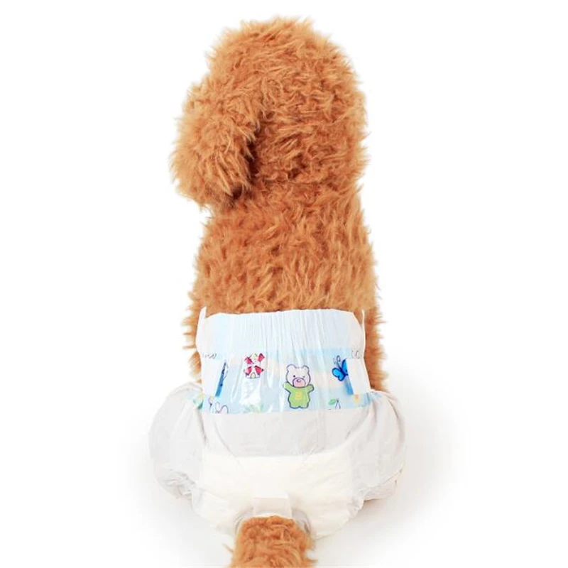 10pcs/Pack Pet Diaper For Female Dogs Physiological Pants Sanitary Napkin Teddy Golden Retriever Disposable Diaper For Male Dogs - Image 2