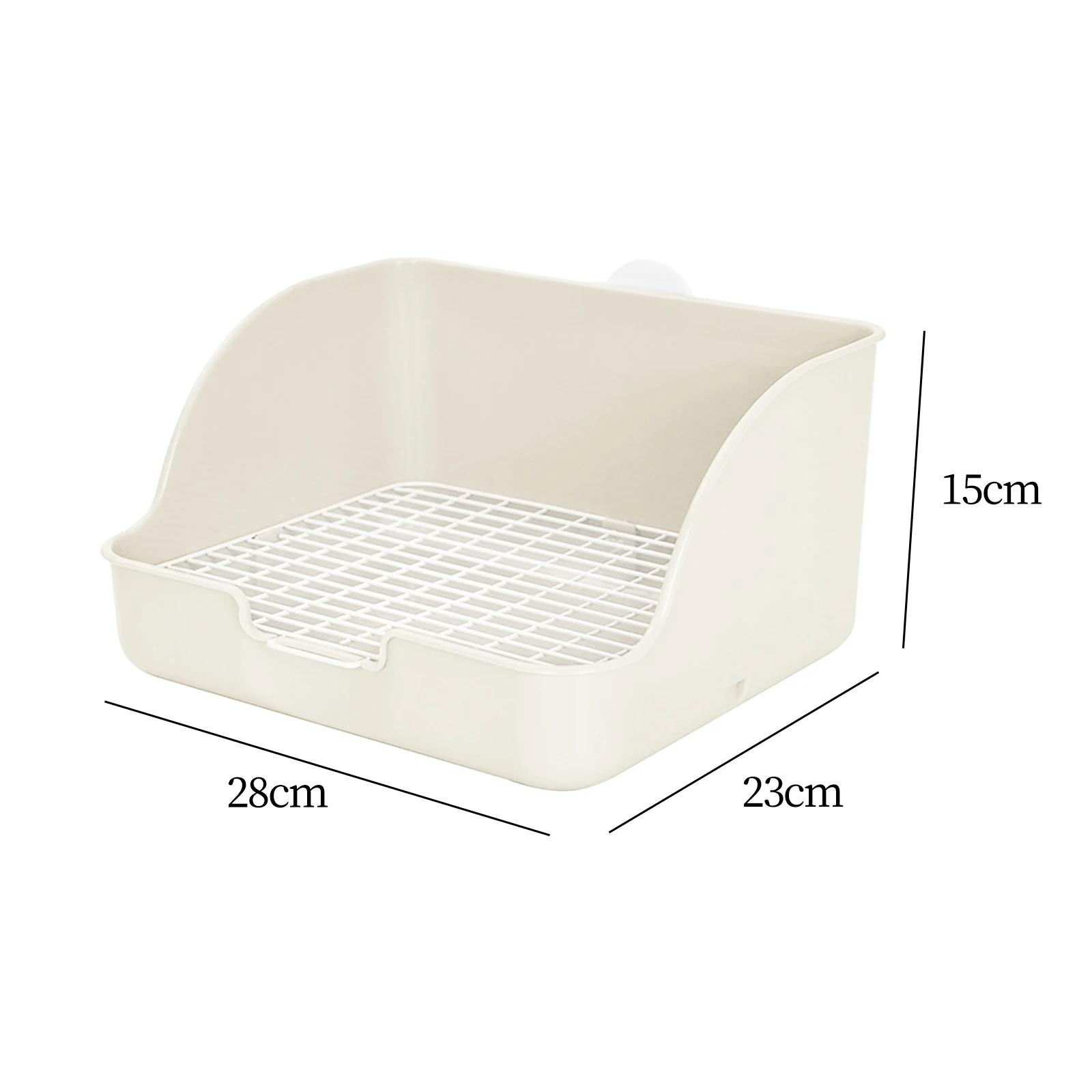 PP Plastic Rabbit Litter Box Rectangular Pet Toilet Chinchillas Bunny Potty Trainer Corner Small Animal Litter Pee Pan - Image 5