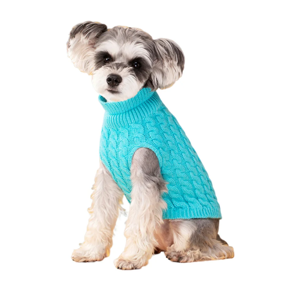 Classic Solid Chihuahua Puppy Dog Sweater for Small Dogs Winter Warm Pet Clothes Yorkshire Schnauzer Pullovers disfraz de perro - Image 9