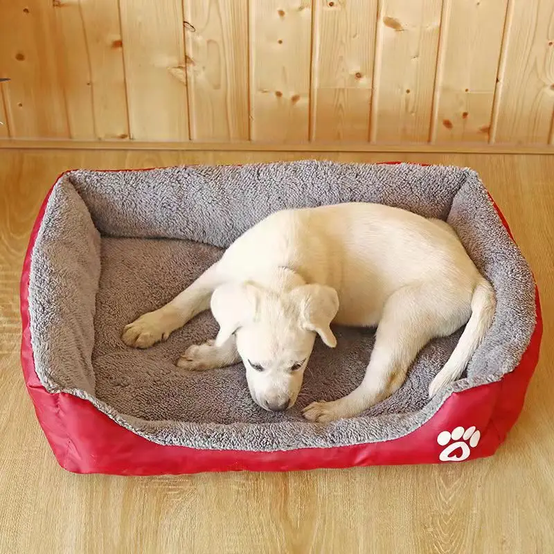 Pet Large Dog Bed Warm House Candy-colored Square Nest Pet Kennel For Small Medium Large Dogs Cat Puppy Plus Size Dog Baskets - Image 6