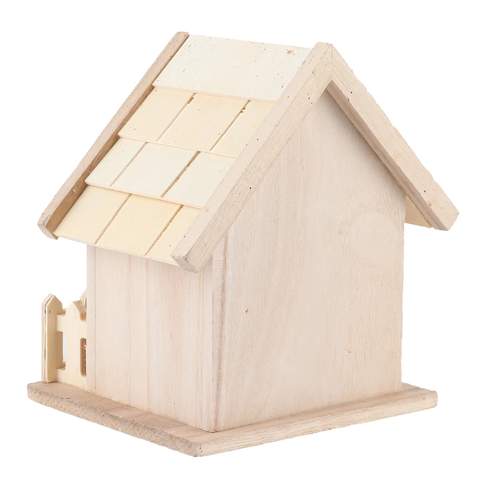 Wooden Bird House Nests Moisture Proof Outdoor Hanging Birds Parrots Resting Breeding Box Decoration for Home Garden - Image 3