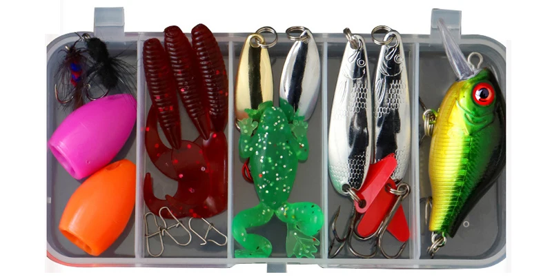 Kit Fishing Lures Set Hard Artificial Wobblers Metal Jig Spoons Soft Lure Fishing Silicone Bait Fishing Tackle Accessories Pesca - Image 12