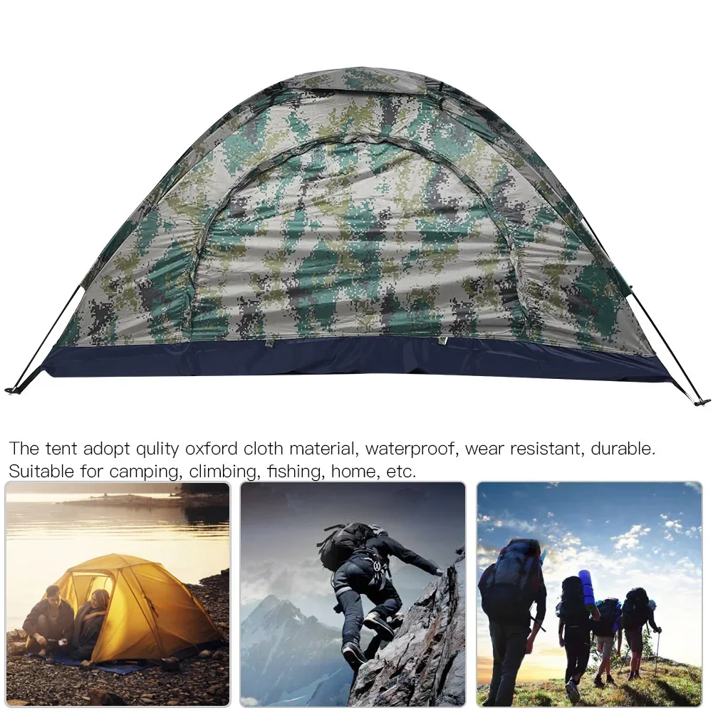 Camping Tent Fishing Tent Leisure Tent Outdoor Single Person Leisure Windproof Tent for Camping Fishing Climbing Camouflage - Image 3