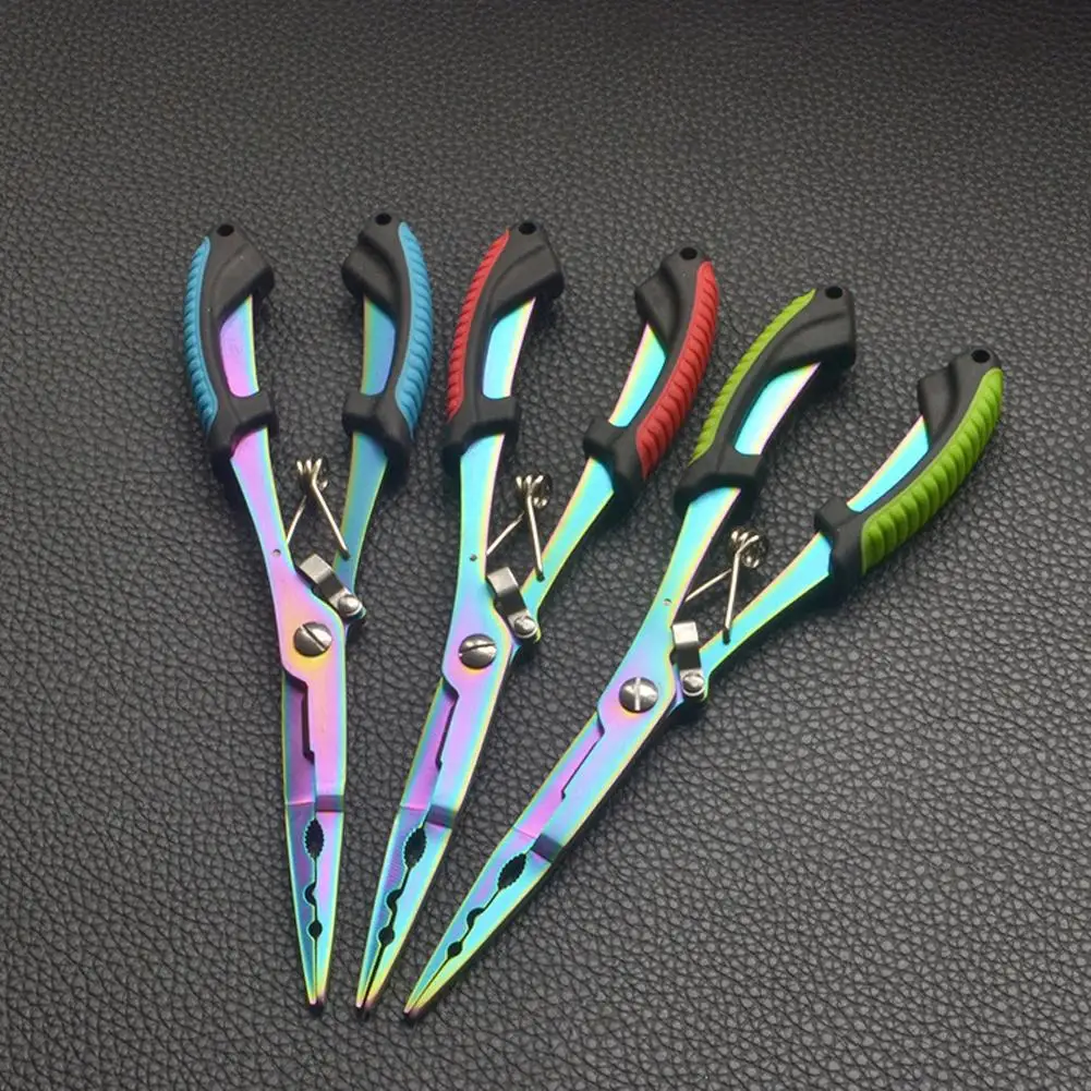 Fish Pliers Ergonomics Anti-slip High-strength Multifunctional Cut Fishing Line Fishing Tied Hooks Pliers Angling Equipment - Image 2