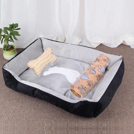 Pet Large Dog Bed Warm House Candy-colored Square Nest Pet Kennel For Small Medium Large Dogs Cat Puppy Plus Size Dog Baskets - Image 26