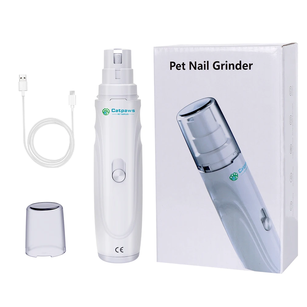 Dog Nail Grinder USB Rechargeable Electric Pet Paws Clipper & Trimmer Painless Paws Grooming Quiet 2-Speed Dog Nail File - Image 7