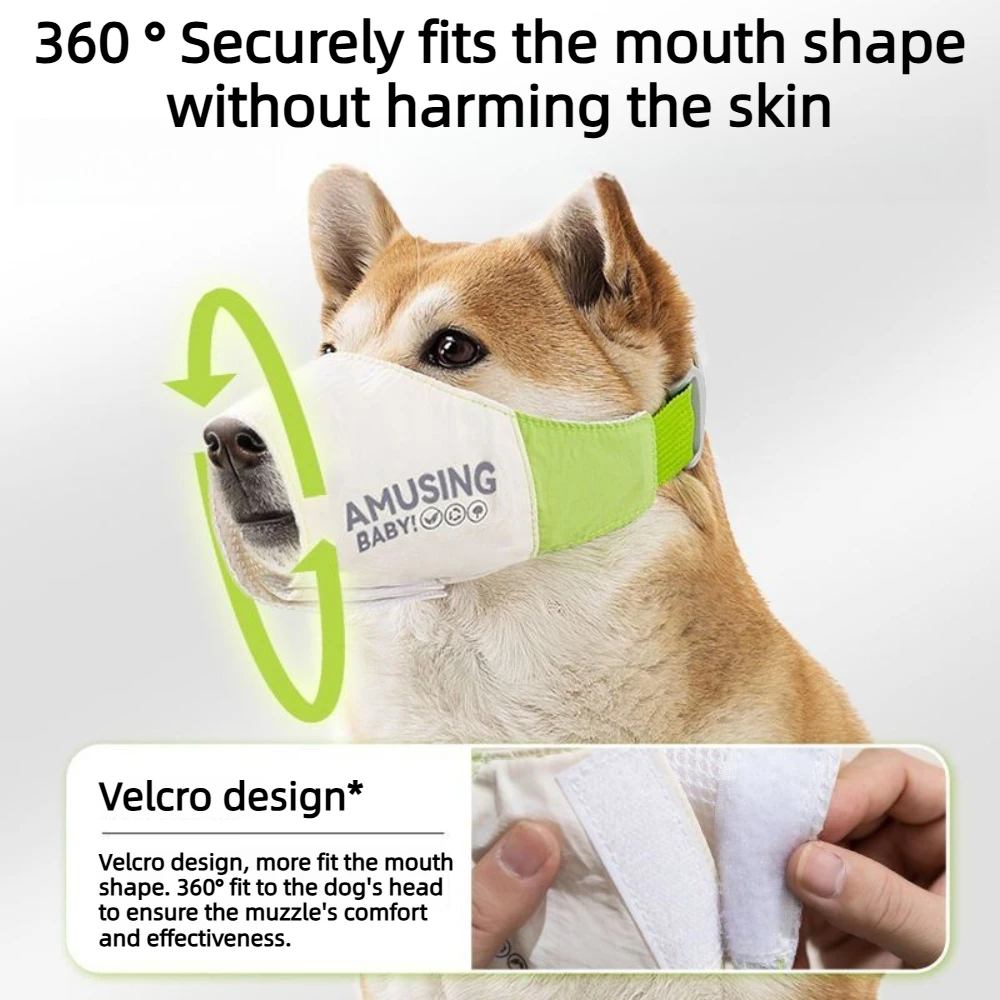Waterproof Adjustable Dog Muzzle for Large Dogs Golden Retriever Teddy Outdoor Sports Anti Barking - Image 2