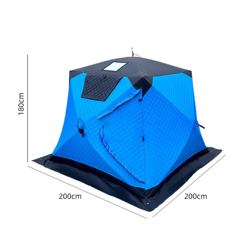 Outdoor Winter Fishing Tent For Camping 3-4 Person With Windows Quick Opening Tent Windproof And Waterproof Camping Gadgets - Image 6