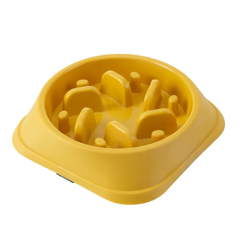 Pet Cat Dog Slow Food Bowl Fat Help Healthy Round Anti-choking Thickened And Non-slip Multiple Colors Shapes - Image 5