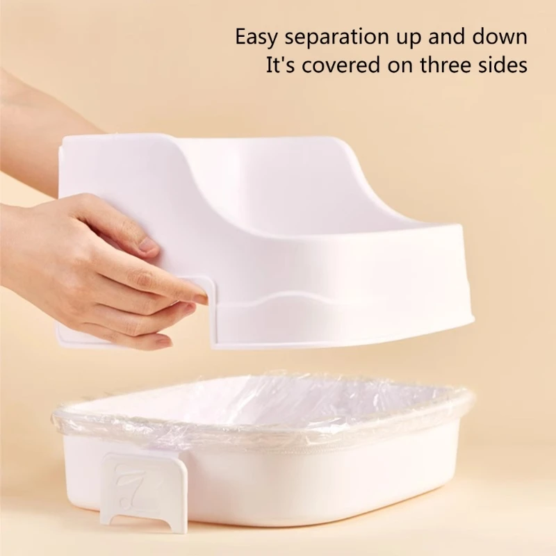 Large Rabbit Litter Box for Small Animals Hedgehogs Chinchilla Ferret Cage Toilet Litter Tray Prevents Splashing - Image 4
