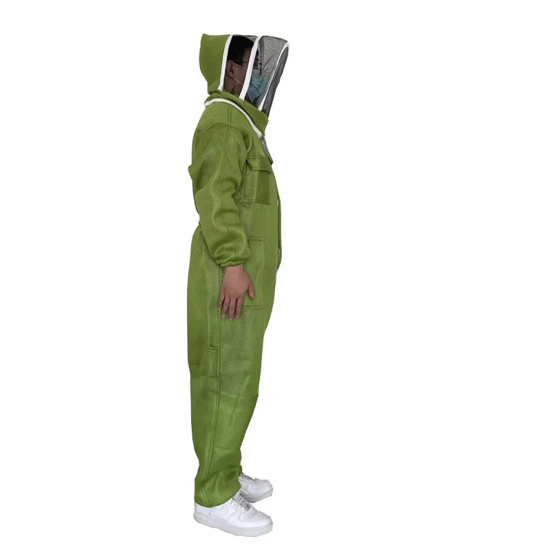 Beekeeper 3D Breathable Cloth Protection Long Sleeve Coverall Gloves Suit Extra Beekeeping Bee Farm Tools Supplies - Image 4