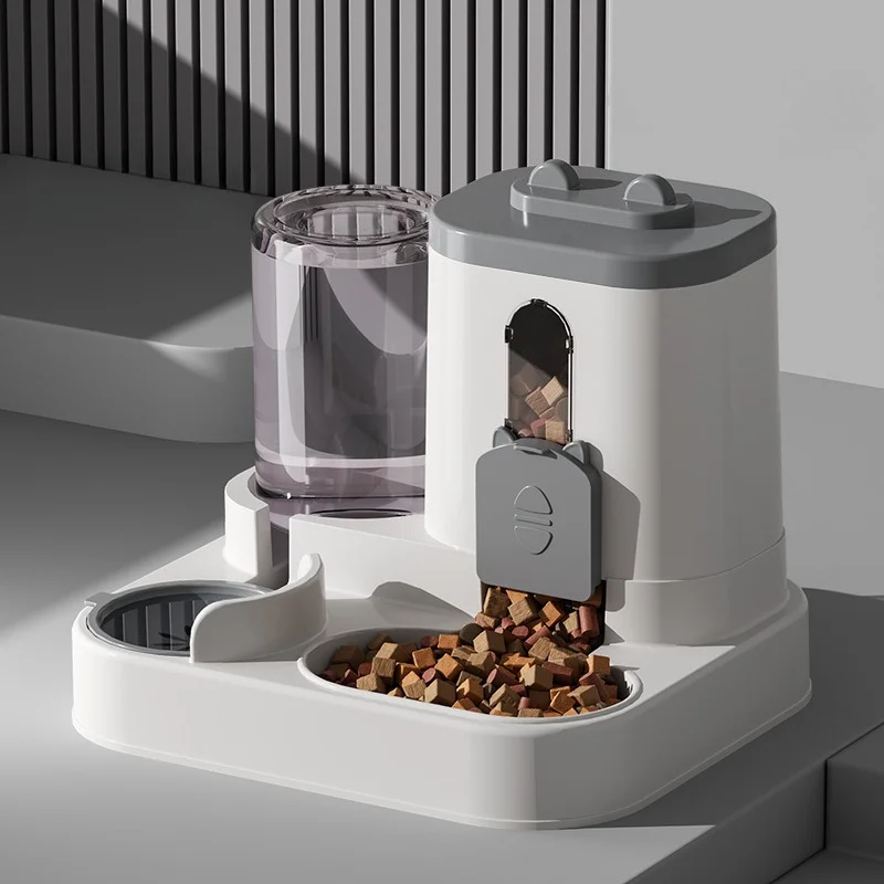 Cat Bowl Automatic Feeder with Spill Proof Design with Water Fountain Pet Food Dispenser for Small Medium Large Cats Dogs - Image 7
