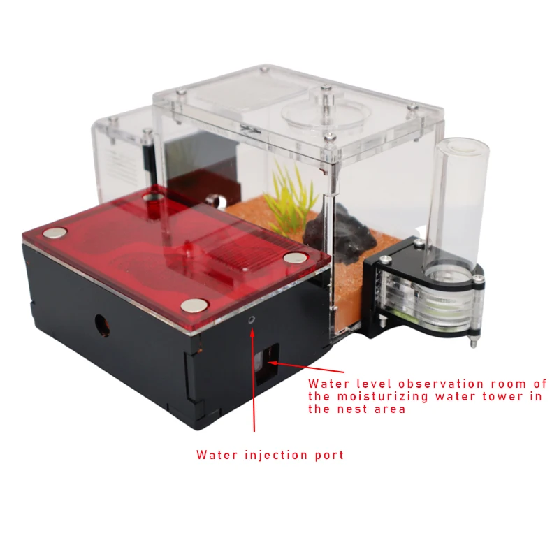Hot sale Ant farm nest with External Water Tower with Garbage Area Anthill Castle Insect Box Concrete Ant House 15*11.5*9cm - Image 6