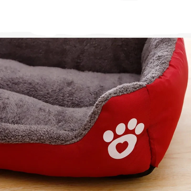 Pet Large Dog Bed Warm House Candy-colored Square Nest Pet Kennel For Small Medium Large Dogs Cat Puppy Plus Size Dog Baskets - Image 5