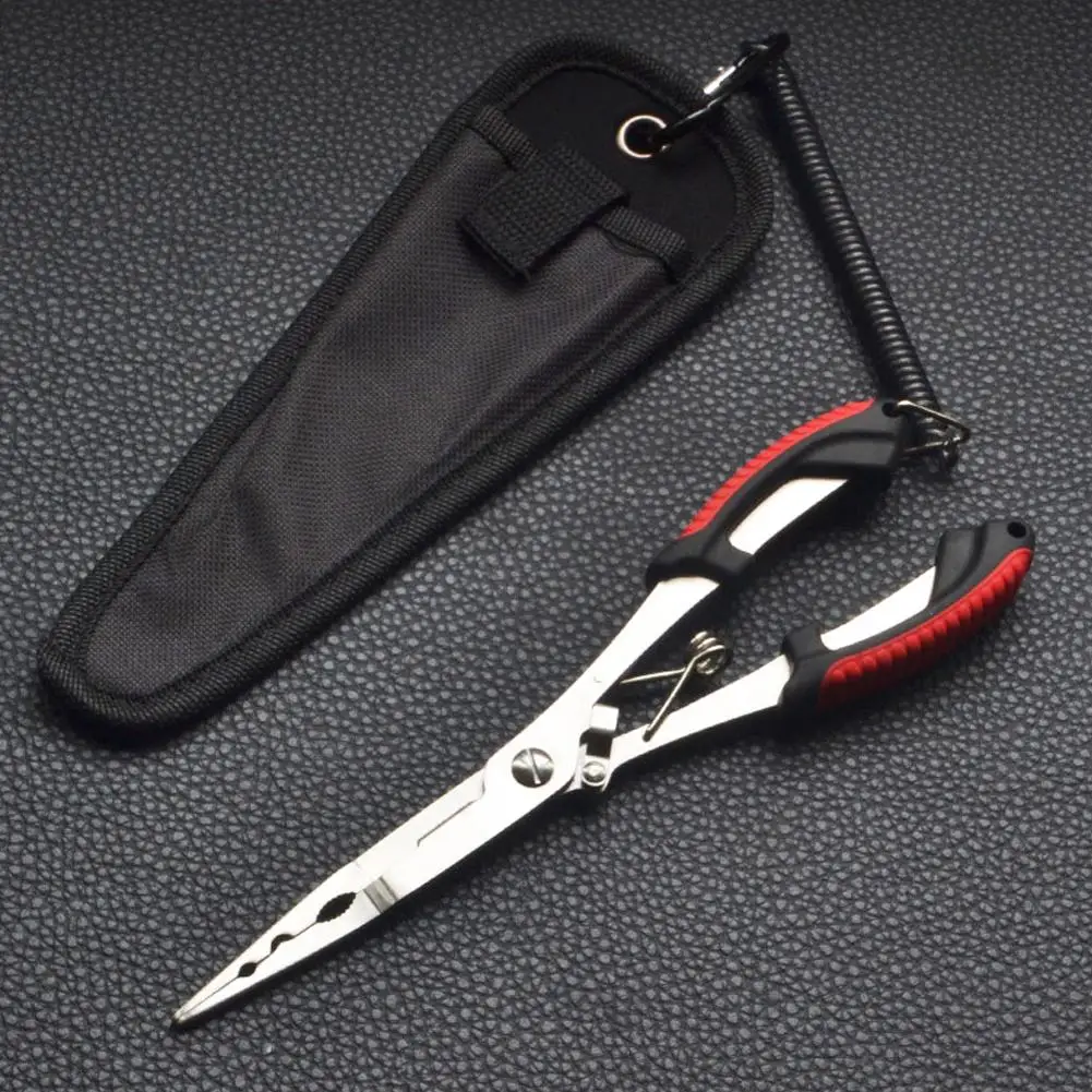 Fish Pliers Ergonomics Anti-slip High-strength Multifunctional Cut Fishing Line Fishing Tied Hooks Pliers Angling Equipment - Image 5