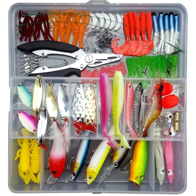 Kit Fishing Lures Set Hard Artificial Wobblers Metal Jig Spoons Soft Lure Fishing Silicone Bait Fishing Tackle Accessories Pesca - Image 5
