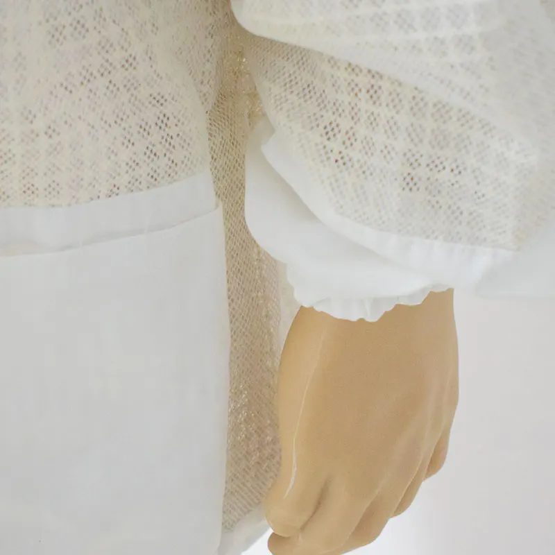 Beekeeping Anti Bee Suit 3 Layer Breathable Ventilated Protective Clothing Beekeeper Jacket with Removable Safty Veil Hat Suits - Image 5