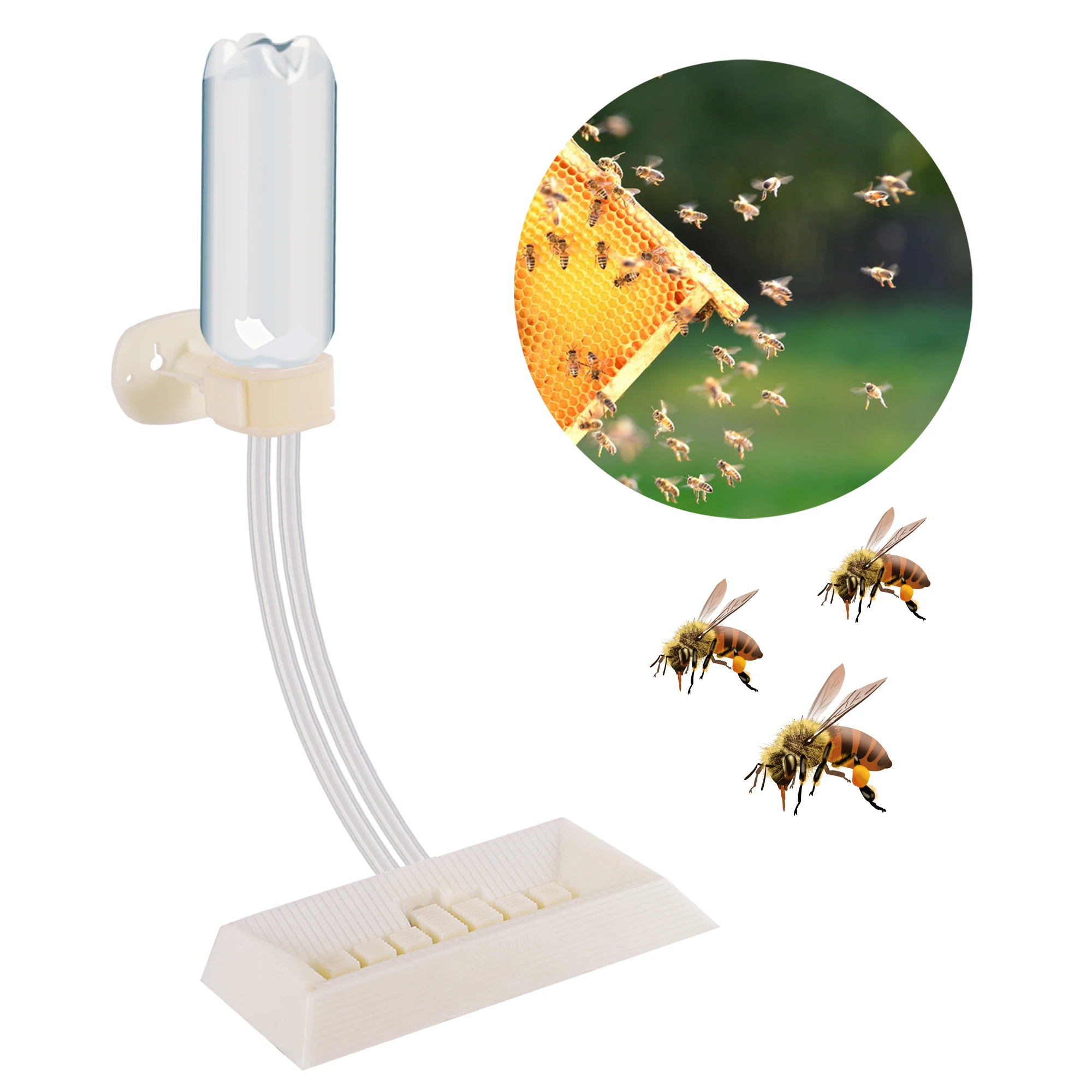 New Beekeeping Feeder Feeding Inside Beehive Plastic Honey Sugar Feed Trough Bee Tool Supplies Bee Feeder Beekeeper Tool 1Pc - Image 6