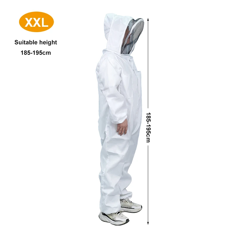 1pc Full Body Beekeeping Clothes Professional Beekeepers Clothes Protection Professional Beekeeping Suit Safty Veil Unisex - Image 9
