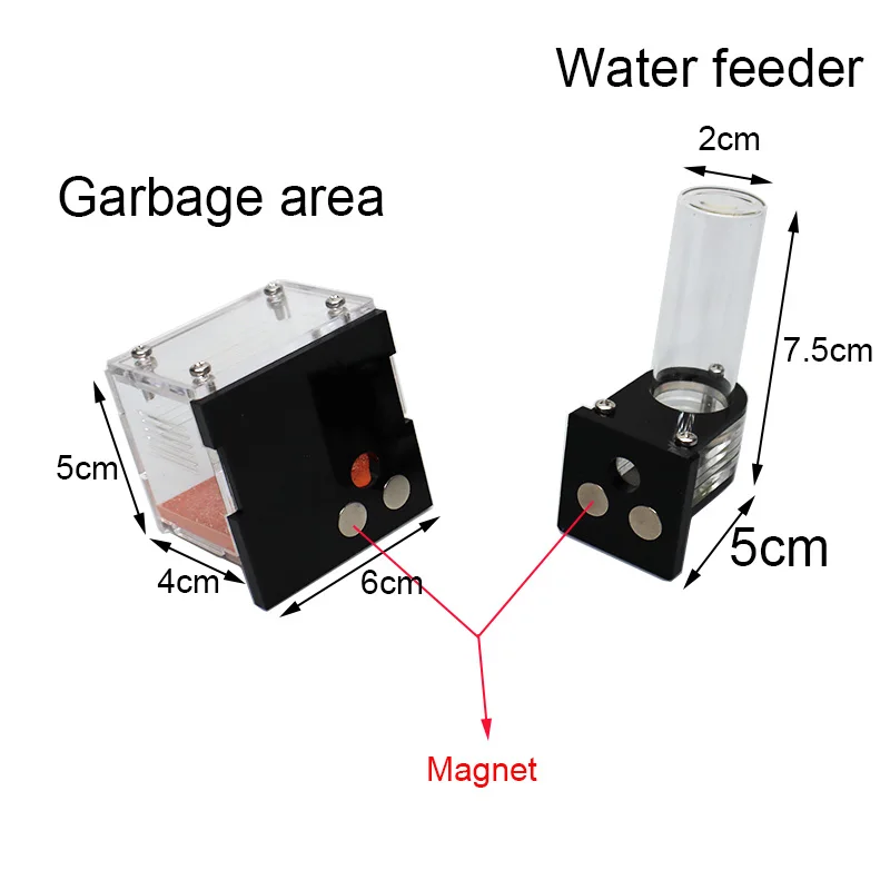 Hot sale Ant farm nest with External Water Tower with Garbage Area Anthill Castle Insect Box Concrete Ant House 15*11.5*9cm - Image 5