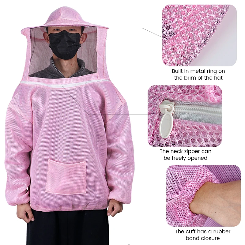 Beekeeping Apiculture Clothes Professional Beekeepers Clothes Protection Beekeeping Suit Safty Veil Unisex Children Protective - Image 5