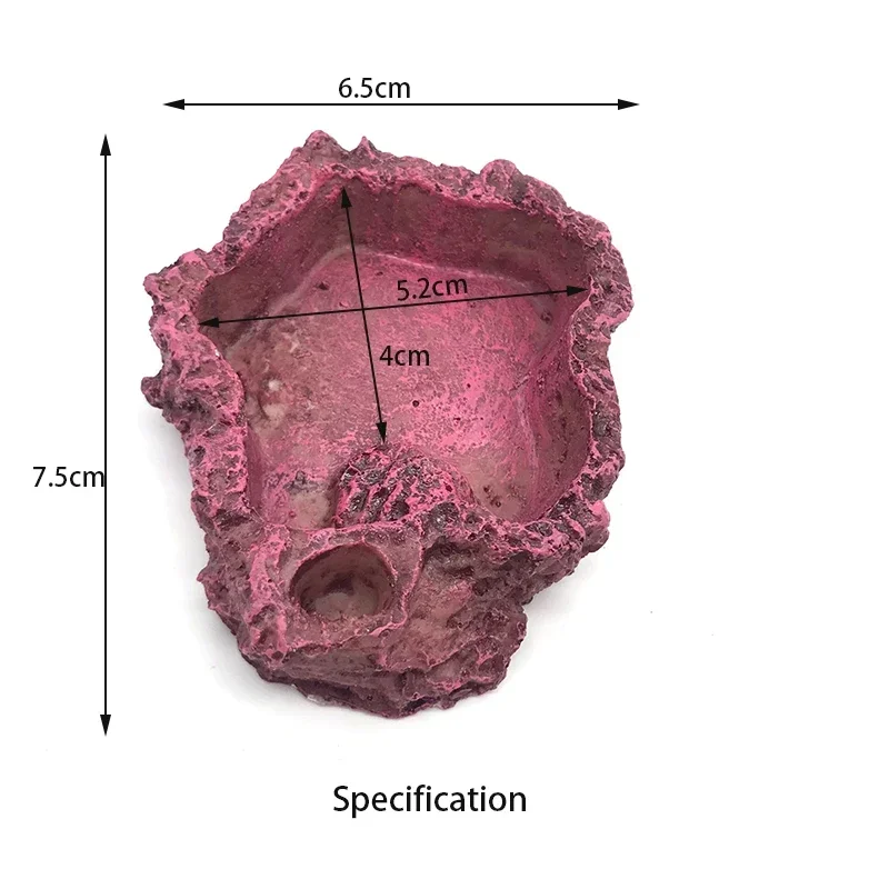 Pet Reptile Feeder Bowl Resin Aquarium Basin Food Water Pot Reptile Turtle Tortoise Scorpion Lizard Crabs Supplies Dropshipping - Image 20