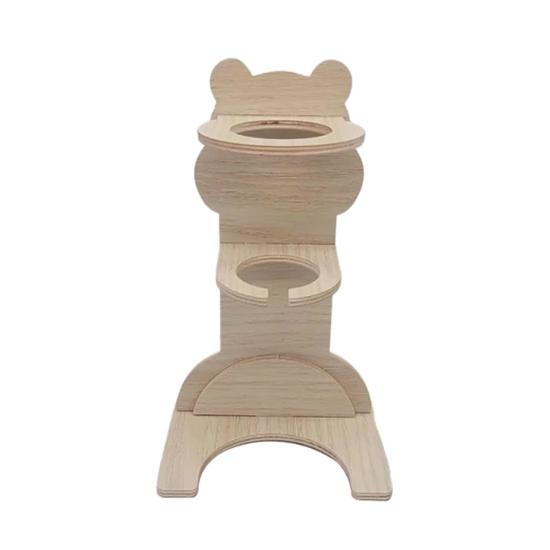 2Pcs Hamster Ball Water Bottle Rack Vertical Water Bottle Solid Wood Bracket Flower Branch Mouse Water Dispenser - Image 8