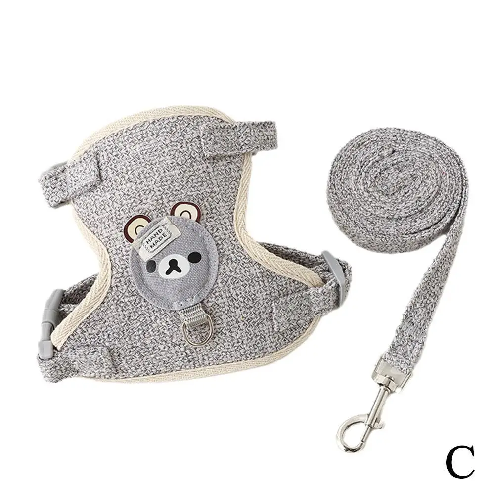 Lovely Small Pet Vest Chest Strap Dog Leash Traction Rope Walking Dog Cat Bunny Vest Harness Poodle Collar Leash Dog Accessories - Image 9