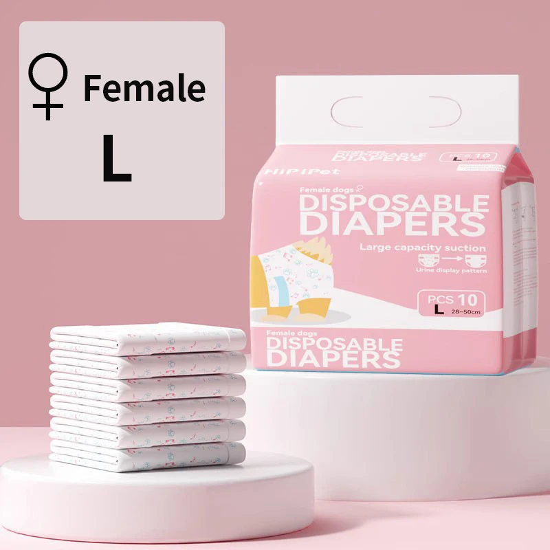10Pcs Disposable Pet Diapers for Males Females Dogs Absorbent Doggy Disposable Underwear Physiological Pants for Dogs Puppy - Image 7