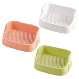 Large Rabbit Litter Box for Small Animals Hedgehogs Chinchilla Ferret Cage Toilet Litter Tray Prevents Splashing