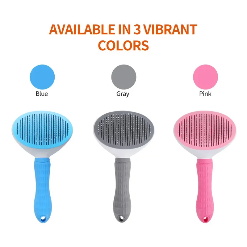 Pet Dog Hair Brush Cat Comb Grooming And Care Cat Brush Stainless Steel Comb For Long Hair Dogs Cleaning Pets Dogs Accessories - Image 3