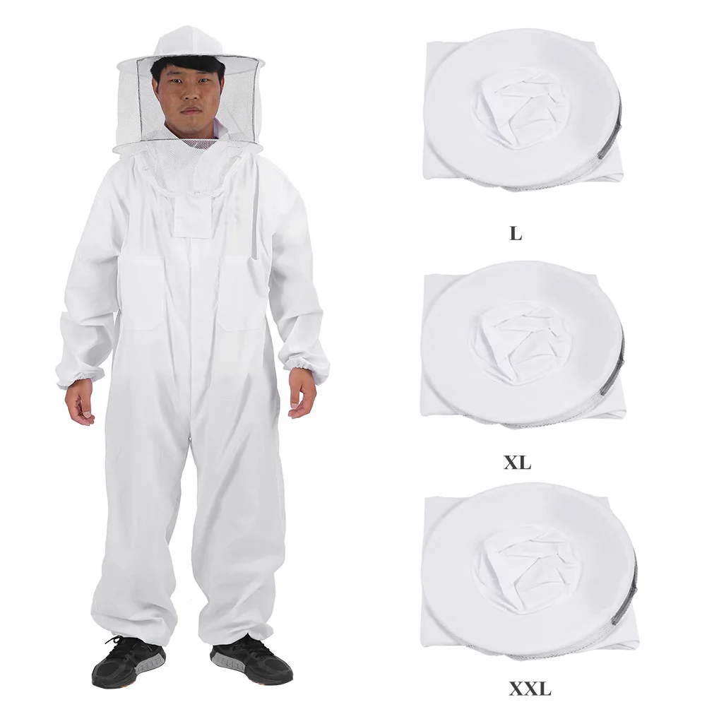 Professional Beekeeper Protective Suit Breathable Bee Keeping Full Body Suit Beekeeping Protective Equipment