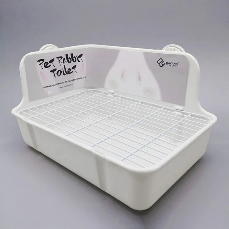 Rabbit Litter Box Toilet for Small Animal Corner Litter Pan Bunny Potty Trainer - Image 5