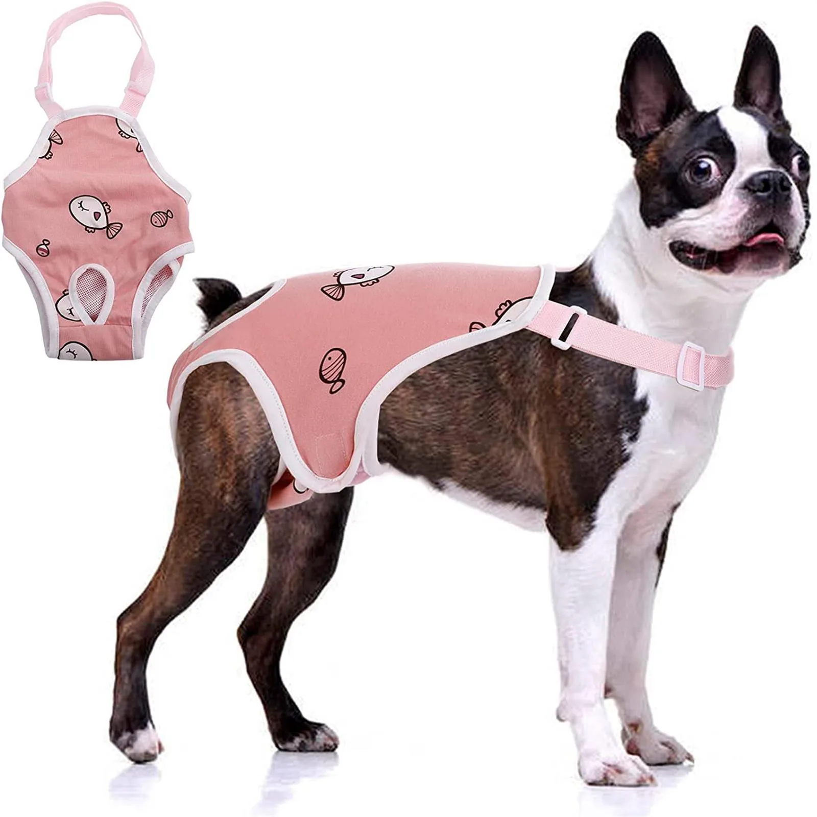 Female Dog Shorts Diapers Suspenders Physiological Pants Washable Underwear Diapers Sanitary Panties French Bulldog Small Dogs - Image 7
