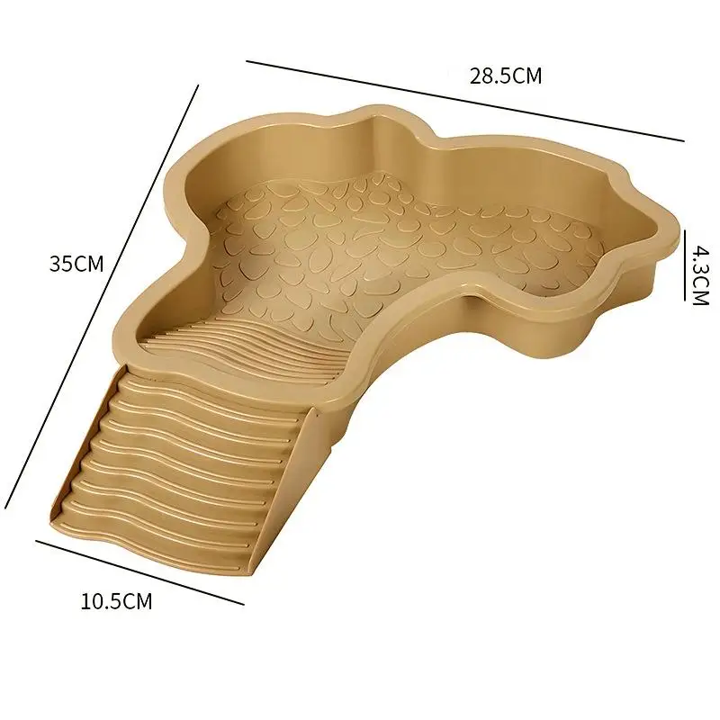 Reptiles Water Dish With Anti-Slip Imitation Rock Ladders Food Water Bowl For Turtle Lizards Gecko Small Pet Supplies - Image 12