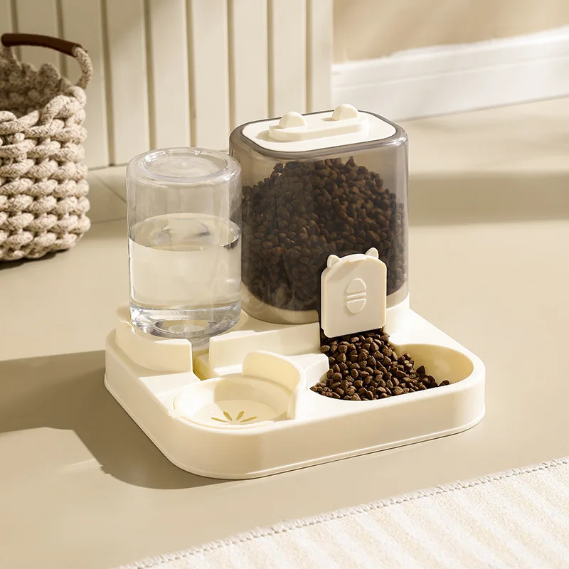 Cat Bowl Automatic Feeder with Spill Proof Design with Water Fountain Pet Food Dispenser for Small Medium Large Cats Dogs - Image 5